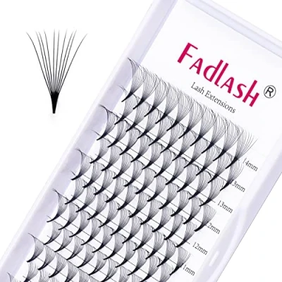 Image of Pre Made Russian Lashes 10D 0.07mm C Curl 8 14mm Mixed Trays Premade Volume Fan by FADLASH(10D 0.07 MIX)
