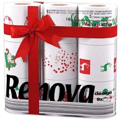 Image of Renova 3 Ply Christmas Xmas Toilet Tissue Paper Novelty Rolls 9