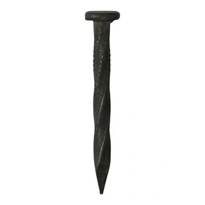 Image of Flair Online Square Twist Nails Sherardised 30mm x 3.75mm 1Kg (Approx 330qty per Bag), Black
