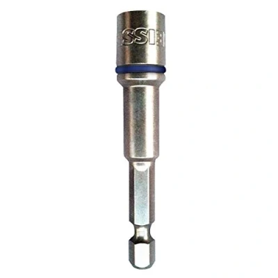 Image of Reisser IMPNS8L Impact Magnetic Nut Setter in Bag 5 Pieces, 8 mm Diameter x 65 Length