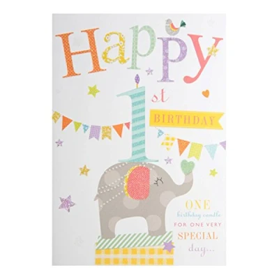 Image of Hallmark 1st Birthday Card &quot;Special Day&quot; Medium