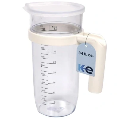 Image of Anakel Home Measuring Jug with Lid Capacity 1L I Cup for Hand Blender Durable Plastic