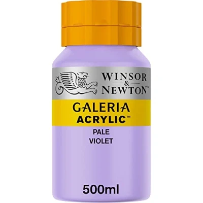 Image of Winsor &amp; Newton Series 1 500ml Bottle Galeria Acrylic Colour with Nozzle Cap Pale Violet,WN2150444