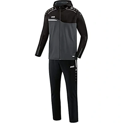 Image of JAKO Competition 2.0 M9618 Women&#039;s Tracksuit with Hood, Anthracite/Black, 36