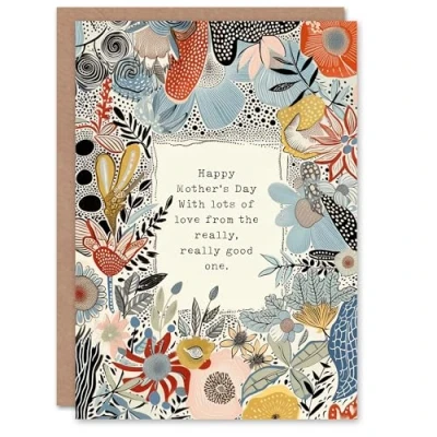 Image of Artery8 Mother&#039;s Day Lots of Love From Good Child Sibling Diss Fun Funny Humour Joke Mum Greeting Card