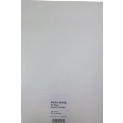 Image of Diacel Film Acetate Sheets, Clear, A4, 115 Microns, 25 for Use with Specialised Markers, Colours and Chinagraph, Crystal Clear
