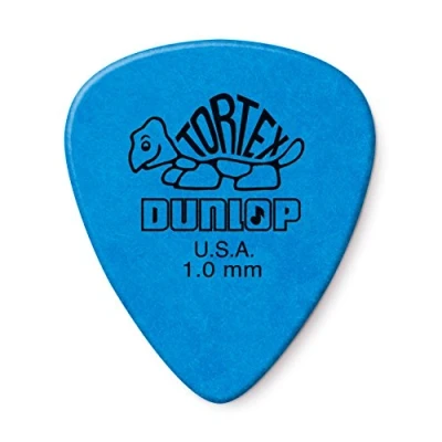 Image of Dunlop Tortex Standard 1.0mm Blue Guitar Pick, 24 Pack
