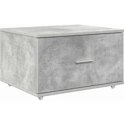 Image of vidaXL Drawer Cabinet Concrete grey Medium Doors