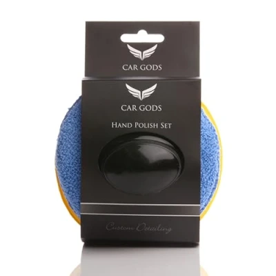Image of Car Gods Wax Applicator Set with Handle Perfect for Cleaning, Waxing and Polishing