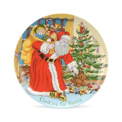 Image of Spode Cookies for Santa Christmas Tree Plate XT0154 X