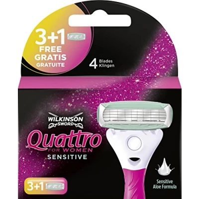 Image of Wilkinson Sword Quattro for Women Sensitive Disposable Razors