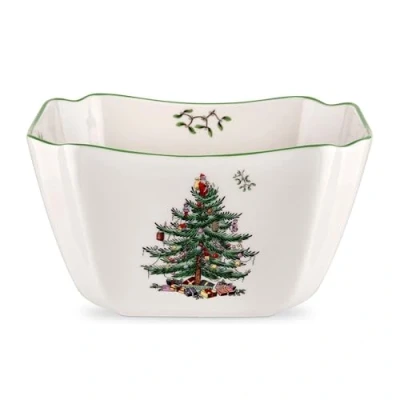 Image of Spode Christmas Tree Square Bowl, Large