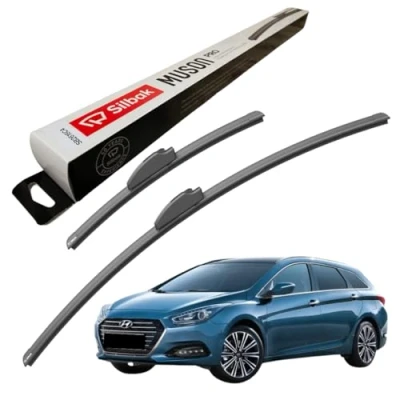 Image of Silbak Windscreen Wipers, for HYUNDAI I40 CW (2011 ONWARDS) Wiper Blades, 650mm/400mm