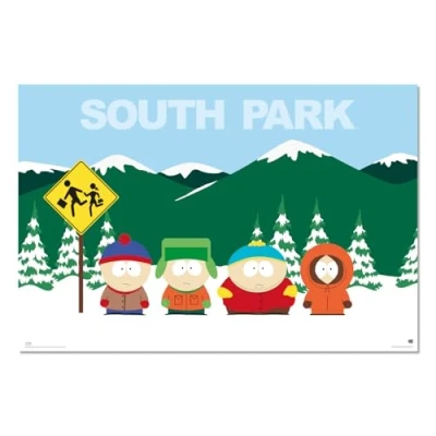 Image of Grupo Erik South Park Poster 36 x 24 inches / 91.5 61 cm Shipped Rolled Up Cool Posters Art &amp; Prints Wall