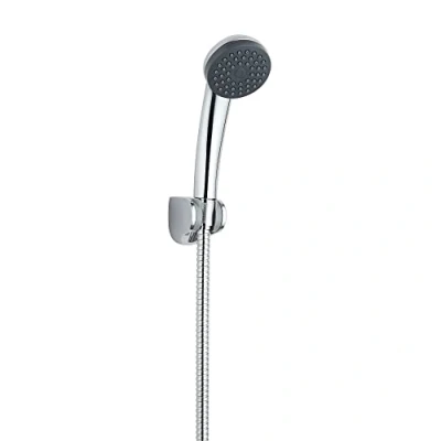Image of Blue Canyon Austin Single Function Hand Shower + 1.5m Hose &amp; Bracket, Chrome Kits Riser Rails, High Pressure Water Flow, Adjustable Handset, Head and Set Rail