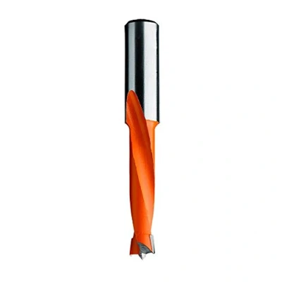 Image of CMT 311.082.12 Two Flute Dowel Drill, 8.2mm (21/64 Inch) Diameter, 10x30mm Shank, Left Hand Rotation