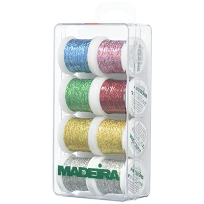 Image of Madeira &#039;Spectra&#039; 8013 Embroidery Box with 8 Bobbins of 100 m Each