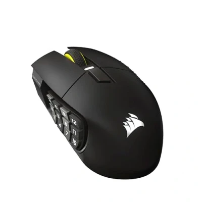 Image of Corsair SCIMITAR ELITE WIRELESS SE MMO Gaming Mouse 33,000 DPI, 16 Programmable Buttons, Adjustable Key Slider™, 1K Hyper Polling, Up to 150hrs Battery PC, PS5, PS4, Xbox, Mac Gunmetal