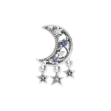 Image of Pandora Star &amp; Crescent Moon Charm