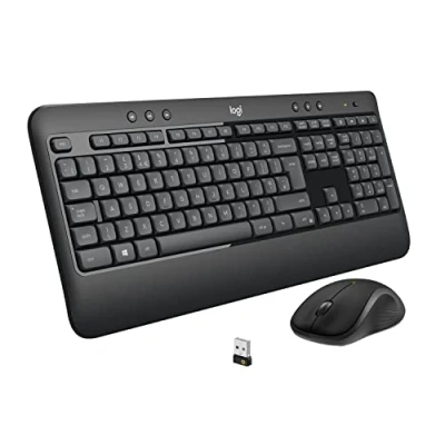 Image of Logitech MK540 Advanced Wireless Keyboard and Mouse Combo for Windows, QWERTY US International Layout Black