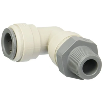 Image of John Guest Swivel Elbow 1/2 inch Tube OD x 3/8 BSPT Thread (one Supplied)