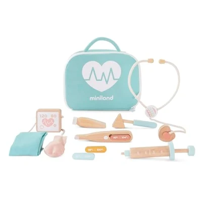 Image of Miniland DOLL WOODEN DOCTOR SET, Beige (94063)