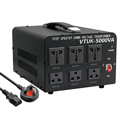 Image of Cantonape 5000W Heavy Duty Voltage Transformer, Converter AC 110V/120V/220V/240V Power Converter, Step Up/Step Down Transformer