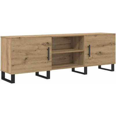 Image of Tv Cabinet with Shelf Storage Door 150 x 30 50 cm Engineered wood Vidaxl