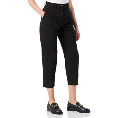 Image of United Colors of Benetton Women&#039;s Pantalone 4DUK55AB4 Pants, Nero 100, 42