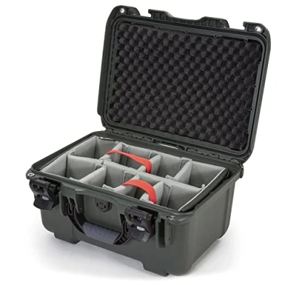 Image of Nanuk 918 Waterproof Hard Carrying Case with Padded Dividers Polypropylene Olive