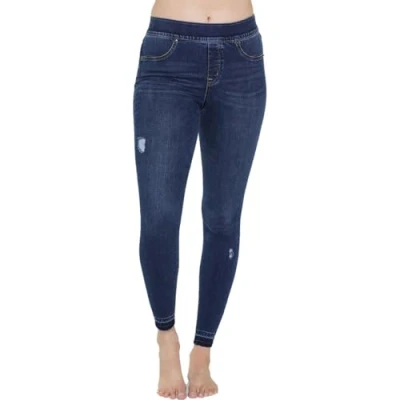 Image of Spanx Women&#039;s 20203r Medium s Leggings, Grey (Medium Wash Wash), 8 (Size: Small)