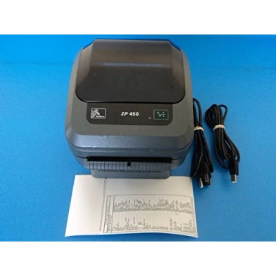 Image of Zebra Technologies Zp 450 Usb Thermal Label Printer With Cables Zp450 0501 0006A (Refurbished)