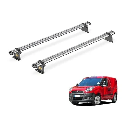 Image of Van Guard Trade Roof Rack for Fiat Doblo (2010+) 2 Steel Bars [Only Suitable Standard (H1) Models] UltiBar SB284