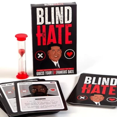 Image of Boxer Gifts Blind Hate Tinder Game Read The Clues, Beat Timer &amp; Guess Infamous Faces! Funny Card Games For Adults Rude Dirty Hen Do Party