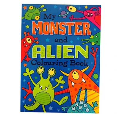 Image of My Monster and Alien, Childrens Colouring Book, 72 Pages, Size 270mm x 197mm