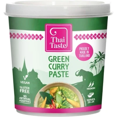 Image of Thai Taste Green Curry Paste in Tub 400 g (Pack of 3)