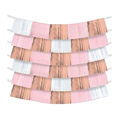 Image of Amscan 242683 Deco Backdrop Rose Gold/Blush