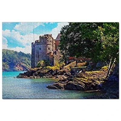 Image of Uk England Dartmouth Castle Jigsaw Puzzle for Adults 1000 Piece Wooden Travel Gift Souvenir