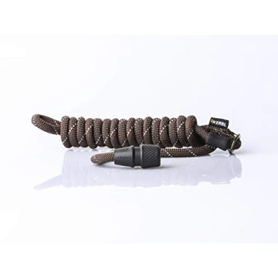 Image of GOLEYGO dog leash rope, brown, reflective luminous, size S 1.4 2m, secure magnetic lock, incl. Adapter pin, for small dogs up to 15kg, maximum load 100kg