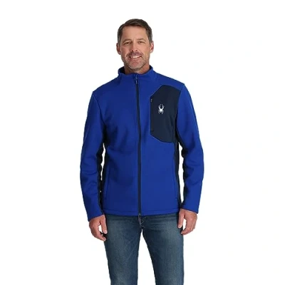Image of Spyder Men&#039;s Bandit Fleece Jacket, Electric Blue, S