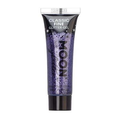 Image of Classic Fine Face &amp; Body Glitter Gel by Moon Lavender Cosmetic Festival Paint for Face, Body, Hair, Nails 12ml