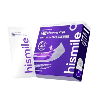 Image of Hismile V34 Whitening Strips, Teeth Whiten Purple Tooth Whitening, Stain Treatment, Combining Whiter and Colour Correction