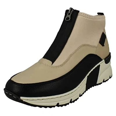 Image of Rieker Women&#039;s N6352 Chelsea Boot, Beige, 3.5 UK