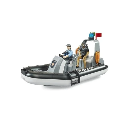 Image of Bruder speedboot met zwaailicht, 2 fig. en toebehoren