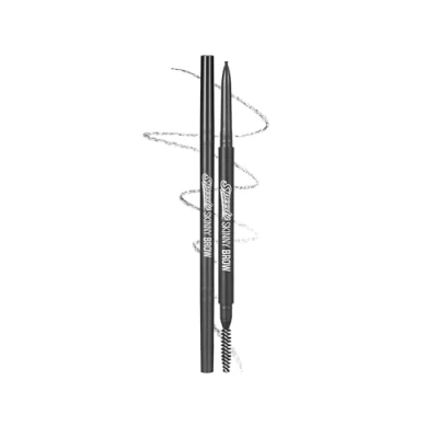 Image of Peripera Speedy Skinny Brow Eyeliner Long Lasting Super Slim Smudge Proof Gray Brown 1.5mm