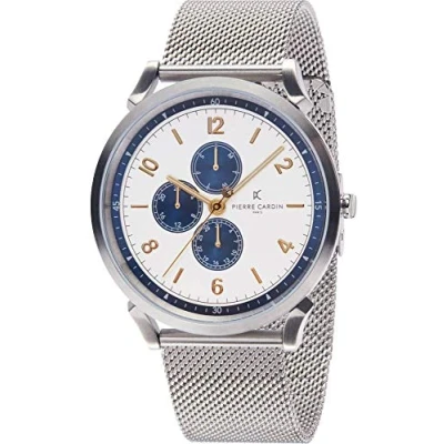 Image of Pierre Cardin Men&#039;s Multi Dial Quartz Watch with Stainless Steel Strap CPI.2032