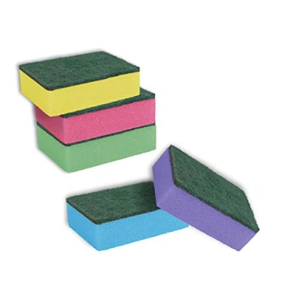 Image of York Scouring Sponge 10 Pieces, Multicolor, Small