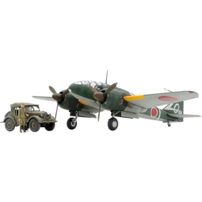 Image of TAMIYA 25217 1:48 JPN Ki 46 III 100 &amp; Kurogane (4) Faithful Replica, Plastic Kit, Crafts, Model Assembly, Unpainted