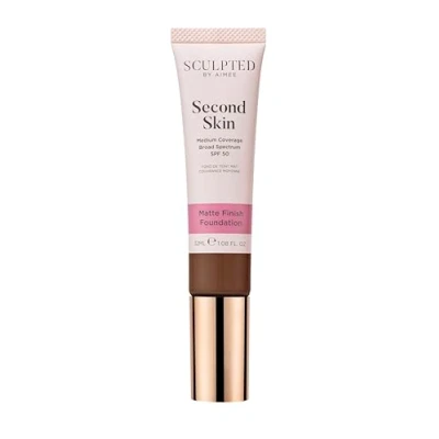 Image of Second Skin Mineral Matte Liquid Foundation from Sculpted by Aimee (Deep Plus 7.5) Medium Coverage with SPF 50, 32ml Cruelty Free, Vegan