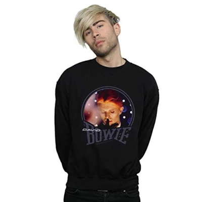 Image of Absolute Cult David Bowie Men&#039;s Quiet Lights Sweatshirt Black Large